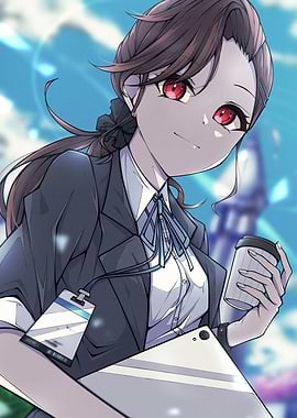 Anime Girl in Business Attire