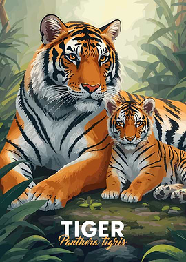 Tiger Animal Family