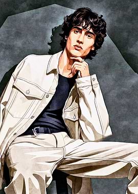 Stylish Man Portrait with Denim Jacket