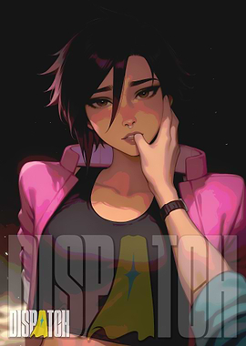 Anime Girl with Pink Jacket