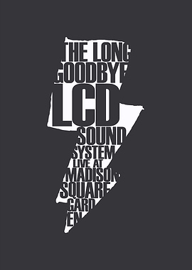 LCD Soundsystem Live at MSG Poster