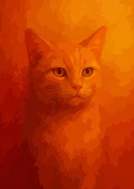Orange Cat Portrait