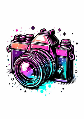 Colorful Camera Illustration