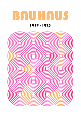 Bauhaus 1919-1923 Abstract Art Poster