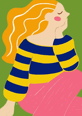 Cool colourful big Dreamy Woman