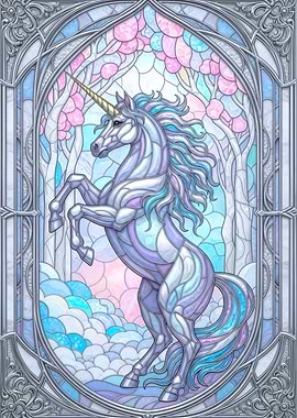 Stained Glass Unicorn