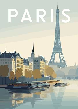 Paris cityscape with Eiffel Tower