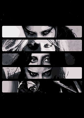 Monochrome Eyes Collage