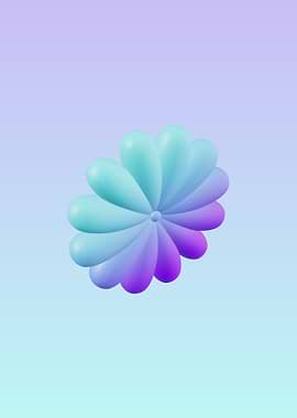 Abstract Gradient Flower
