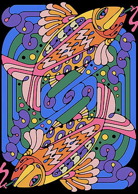 Psychedelic Fish Art