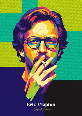 Eric Clapton Pop Art Portrait