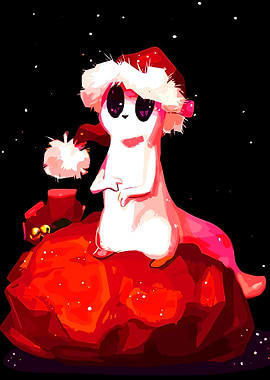 Christmas Slugcat on a Red Planet