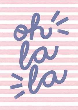 Oh la la Mod text art