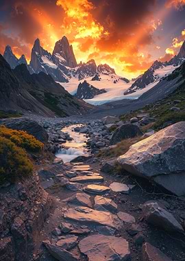 Hidden Waterfall Stone Path