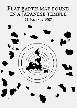 Flat Earth Map Found in a Japanese Temple
