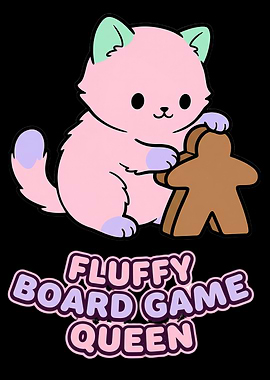 Fluffy Board Game Queen Cartoon