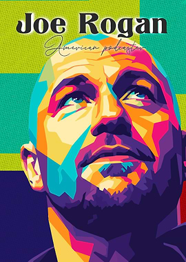 Joe Rogan Pop Art Portrait