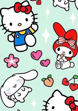 Hello Kitty and Friends Pattern