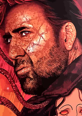 Nicolas Cage Mandy movie poster art