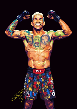 Charles Oliveira UFC Champion Art