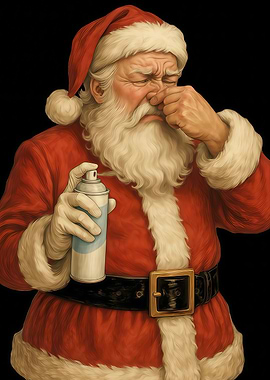 Santa Claus with Air Freshener