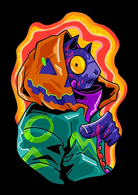 halloween of cyber kid