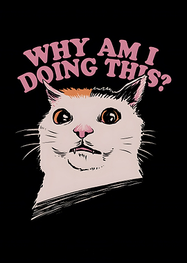 Confused Cat Meme Art