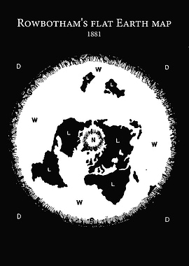 Rowbotham's Flat Earth Map 1881