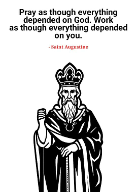 Saint Augustine Quote Illustration
