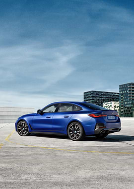 Blue BMW 4 Series Gran Coupe