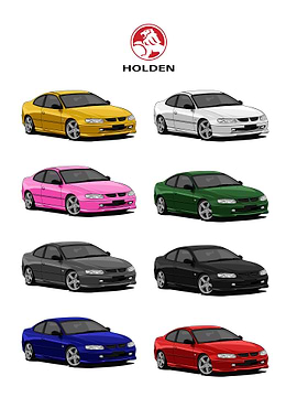 Holden Coupe 1998 Car Color Variations
