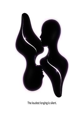 Silent Longing Silhouette Art