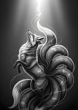 Nine-tailed Fox Digital Art