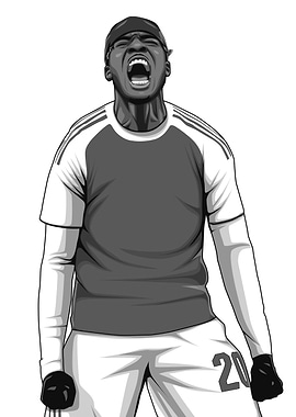 Noni Madueke Black and White Version