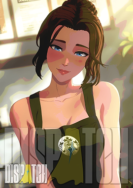 Starbucks Barista Digital Art