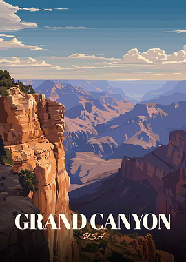 Grand Canyon USA Travel Poster