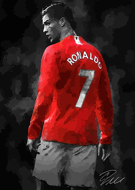 Cristiano Ronaldo Manchester United Portrait