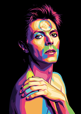 David Bowie Pop Art Portrait