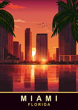Miami Florida Sunset