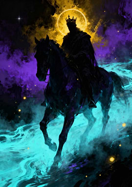 Dark King on Horseback