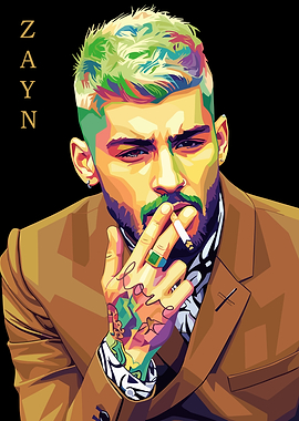 Zayn Malik Pop Art Portrait