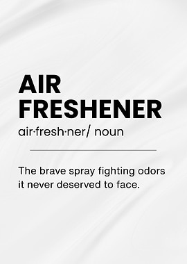 Air Freshener Funny Definition Text Art