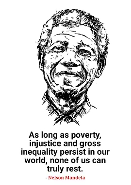Nelson Mandela Quote Portrait