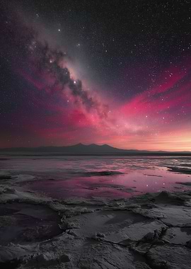 Milky Way over a Salt Flat