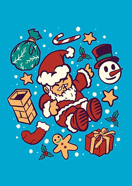 the jolly mini santa