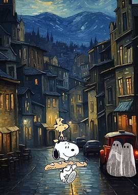 Snoopy and Woodstock in Paris