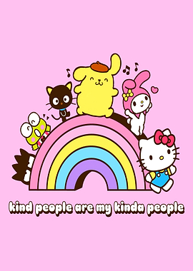 Sanrio Characters on Rainbow