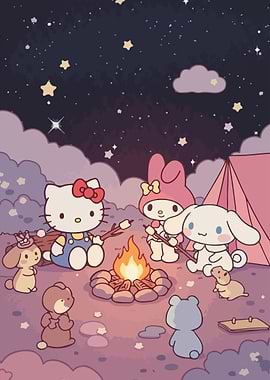 Sanrio Characters Camping