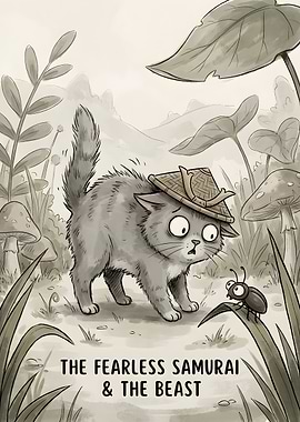 Fearless Samurai Cat and the Beast