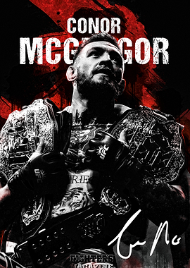 Conor McGregor UFC Champion Portrait